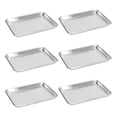 thumbnail image 2 of BIEAMA 6 Pack 10" × 13" Baking Sheet Pan Aluminum Commercial Pan for Oven Freezer Bakery Hotel Restaurant, 2 of 7