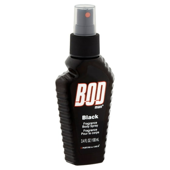 BOD Man Bod Man Black Body Spray for Men, 3.4 oz