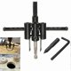 thumbnail image 3 of Fiauli 30mm-120mm Adjustable Drill Bit Cutter Kit Metal Wood Circle Hole Saw DIY Tool ws, 3 of 5