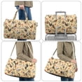 thumbnail image 6 of Garronmavis Large Quilted Duffle Bag for Women Chicken Rooster Print Weekender Travel Bag Carry On Overnight Gym Dance Tote with Luggage Sleeve Zipper Pockets, 6 of 7