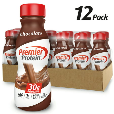 Premier Protein Shake, Chocolate, 30g Protein, 11.5 Fl Oz, 12 (Best Protein Shake To Get Big)