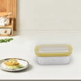 thumbnail image 2 of Caja de mantequilla amarilla con tapa de sellado y cortador de acero inoxidable, 2 of 6