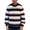 Black, variant on Men's Striped Knit Sweater Crew Neck Long Sleeve Casual Classic Pullover Top