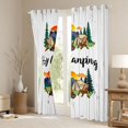 thumbnail image 3 of Erosebridal Happy Camping Black Out Curtains For Camper Lover,Old Bran Door Curtains Pack of 2 (42x63 Each) For Kids, 3 of 7