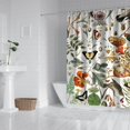 thumbnail image 3 of Artistic Botanical Floral and Bee Shower Curtain 72x84 Inches, Country Farmhouse Bloom Style with Hooks, 3 of 5