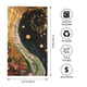 thumbnail image 2 of Balery Abstract Gold Floral Galaxy Toalla de Microfibra Premium con Estampado – 27.5x16 pulgadas, Alta Absorción, Suave y Aterciopelada, Secado Rápido, 2 of 6