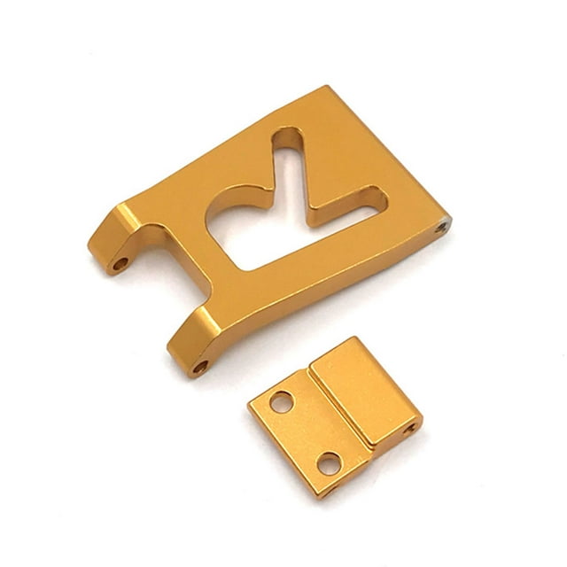 ZheElen Metal Rear Tail Plate Remote Control 1:12 Upgrade Modification Tailboard Part Repairing Replacement for Wltoys 124016 124018 Gold