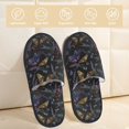 thumbnail image 2 of Fotbe Lavender Flowers Pantuflas Peludas para Mujer con Estampado, Zapatillas de Peluche, Zapatos de Invierno para Casa, Uso Interior y Exterior-Medium, 2 of 8