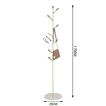 thumbnail image 5 of Jiarui Sturdy Coat Rack Iron Floor Stand Marble Hooks Shelf Bedroom Home Storage Modern Holder Cloakroom Simple Metal Clothes Hanger Easy, 5 of 5