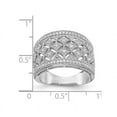 thumbnail image 3 of 1/3 Carat (ctw) Diamond Cocktail Ring Band in Sterling Silver, 3 of 5