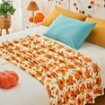 thumbnail image 5 of ​​LYINGF​​ Fall Pumpkin Plush Blanket - Autumn Themed Fuzzy Throw for Couch and Sofa, Cute Orange Holiday Decor with Cozy Warmth for Chairs and Home Decor Gifting, 5 of 8