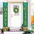 thumbnail image 2 of Junepar 2Pcs St Patrick's Day Door Hanging Banner Decoration St Patrick's Front Porch Door Cover Green Shamrock Welcome Sign Backdrop for Irish Party Home Wall Decor #A6, 2 of 4