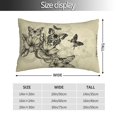 thumbnail image 2 of Yiaed Vintage Floral Print Brushed Microfiber Envelope Pillowcases, Standard,Envelope Closure Pillow Cases(No pillow core)-16"x24", 2 of 6
