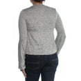 thumbnail image 2 of BAR III $49 Womens New 1081 Gray Heather Crew Neck Bell Sleeve Casual Top S B+B, 2 of 2