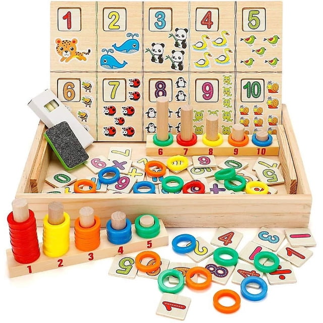 Juguete educativo de madera para niños de 3, 4 y 5 años. Sailing Electrónica