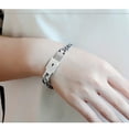 thumbnail image 2 of OATIPHO Valentine's Day Jewelry Bracelet and Necklace Set 2PCS 7.5 x 0.6in Stainless Steel, 2 of 8