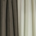 thumbnail image 6 of 3S Brother's Solid Combined Mix and Match 4 Panels Curtains with 2 Color Combination Velvet Look Hanging Back Tap & Rod Pocket Bedroom Office Windows Luxury Home Decoration 28"x84" Cream-Light Brown, 6 of 7