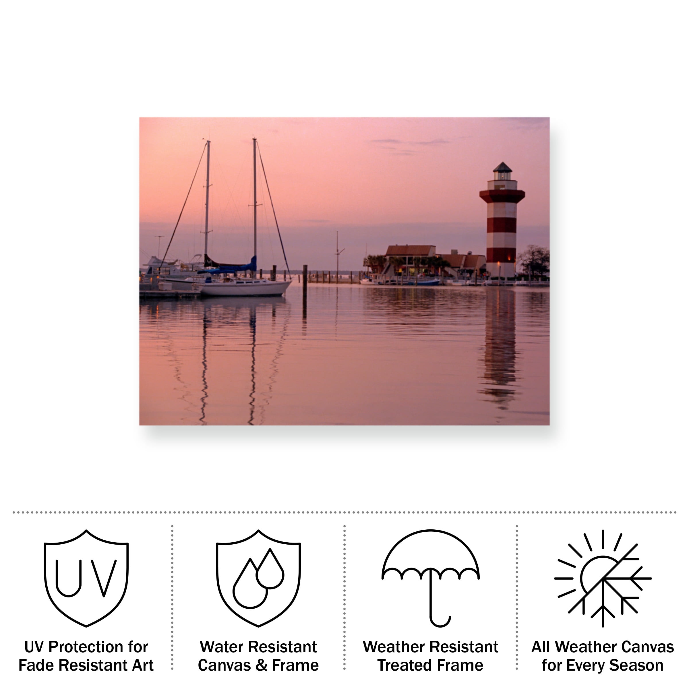 J.D. Mcfarlan 'Harbortown' Outdoor Canvas 35x47