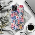 thumbnail image 6 of Kawaii Aesthetic Collage Phone Case, Pastel Pink Blue Floral and Dog Design Protective Cover for iPhone 16 15 14 13 12 11 Pro Max Plus Mini, 6 of 6