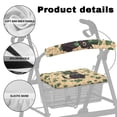 thumbnail image 5 of HELLHERO Kitten Four-Leaf Clover Washable Rollator Walker Seat and Backrest Rollbar Covers Set & Rollator Walker Seat Covers Non-Slip Fit Stain Proof for Parks and Travel, 5 of 7