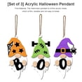 thumbnail image 2 of Bewildely 3 piezas colgante de Halloween portátil extraíble ventana desmontable árbol de Navidad Festival decoración colgante regalo con cordón Kits de decoración para fiestas Bewildely HA068261-00B, 2 of 6
