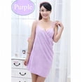thumbnail image 2 of Women Towel Robe Bath Wearable Towel Dress Lady Fast Drying Beach Spa Nightwear, 2 of 7
