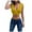 Yellow, variant on Viikei Tank Top for Women Sleeveless Tops Plus Size Fashion Casual Solid Color Bottom Strap V-Neck Navel Revealing Vest