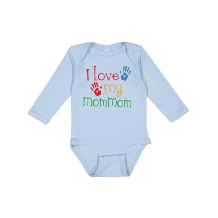 

Inktastic I Love My MomMom Gift Baby Boy or Baby Girl Long Sleeve Bodysuit