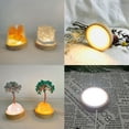 thumbnail image 3 of Round Wooden LED Night Light Base Decorative Display Stand For Crystals Glass Ball Decor, 3 of 11
