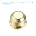 thumbnail image 5 of Uxcell Tapped 1/4-27 Thread for Lamp Harp Gold Lamp Shade Finials Caps Iron Electroplated 4 Pack, 5 of 6
