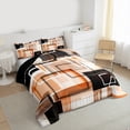 thumbnail image 3 of Castle Fairy Minimalist Sqare 2Pcs Bedding Comforter Set for Women Men,Geometric Rectangle Twin Comforter Sets,Abstract Minimalist Breathable Bedding Set,Breathable Home Decor, 3 of 8