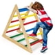 thumbnail image 5 of Costway Escalera triangular coloreada de escalada, escalera triangular de madera, escalera triangular educativa para niños 3-7 años, regalo perfecto para niños y niñas, 5 of 5