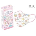 thumbnail image 4 of Mascarilla desechable de Hello Kitty para mujer, máscara facial de dibujos animados Kawaii, antipolvo, transpirable, 4 of 4