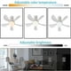 thumbnail image 3 of 1pc Socket Fan Ceiling Fan With Light And Remote, E27 Noiseless Ceiling Fans Dimmable Led Lights, Small Light Bulb/Ceiling Fan For Bedroom, Kitchen, L, 3 of 5
