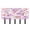 Lavender and Pink Flowers, variant on Decorative Key Holder Organizer Wall Mounted with 5 Hooks for Keys Mail (7.1 x 4.1 Inches) Watercolor Dandelions Pattern