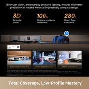 DREAME X60 Max Ultra Complete Kit, 35,000Pa Suction Robot Vacuum and Mop, 3.13in (7.95cm) Ultra-Thin Design, Self Emptying&Refilling, Mop Self-Cleaning, 280+ Obstacle Avoidance, White