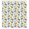 thumbnail image 3 of Ambesonne Butterfly Shower Curtain, Watercolor Ethnic, 69"Wx75"L, Multicolor, 3 of 3