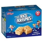 Kellogg's Rice Krispies Square Bars 660g Jumbo Pack-Original, 30 Cereal Bars {Imported from Canada}