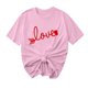 thumbnail image 1 of Camisetas de Manga Corta para Mujeres, Camiseta de Cuello Redondo Impresa de Moda, Primavera Y Verano Casual, 1 of 8