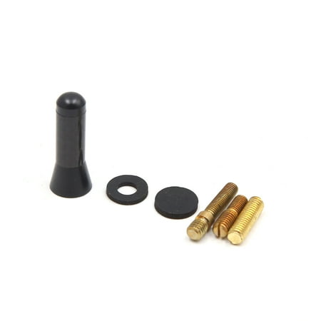 Carbon Fiber Radio Plate - Black 3.5cm Carbon Fiber Screw Aluminum Alloy Car Short Stubby Radio Antenna