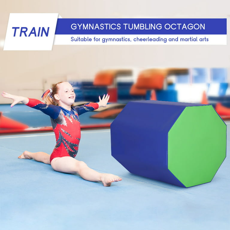 YRLLENSDAN 25x 26 inch Octagon Tumbling Mat for Gymnastics, Gymnastics  Octagon Tumbler Mat Fitness Equipment Mat Home Gym, Blue