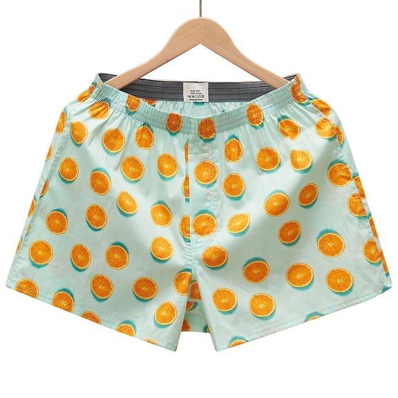 Maoxin Men'S Underwear Printed Comfortable Breathable Short Underwear Men Mint Green L