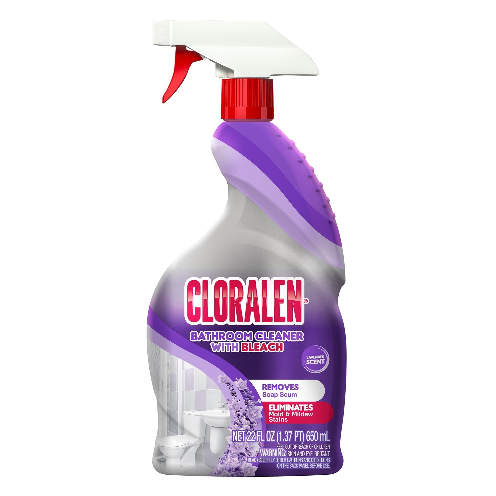 CLORALEN Fresh Scent Bathroom Cleaner with Bleach, 22 Fl oz