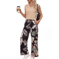 thumbnail image 3 of PINKSIR Two Piece Sets for Women Summer Outfits Oversized Wide Leg Crop Pants Lounge Sets Airport Beach Vacation Clothes, 3 of 10