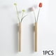 thumbnail image 1 of Jarrón de pared Baoblaze florero de pared de vidrio y madera, 1 of 8