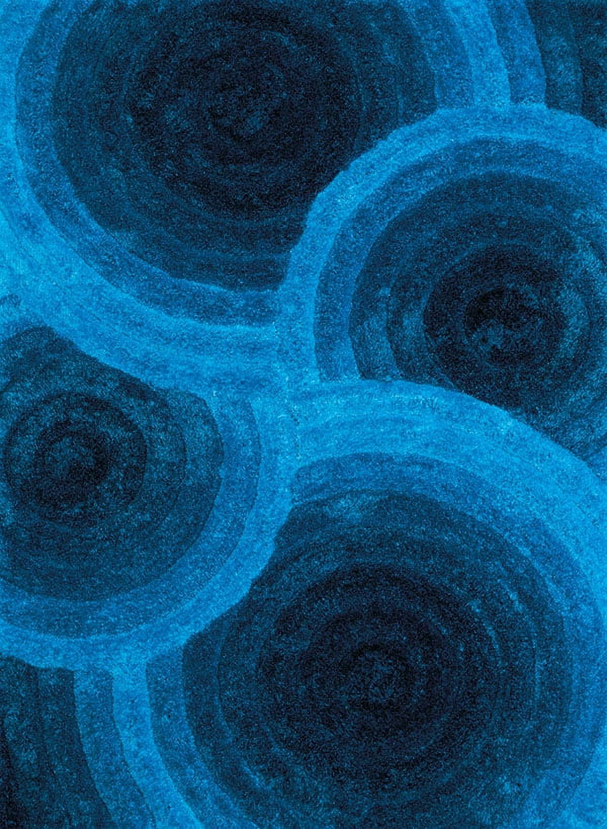 United Weavers Veria Ioden Shag Geometric Accent Rug, Blue, 1'10" X 3'
