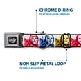 thumbnail image 5 of Movies Pet Collar, Dog Collar Metal Seatbelt Buckle, The Wizard of Oz Dorothy and Toto Pose Blues Yellows Reds, 15 to 24 Inches 1.0 Inch Wide, 5 of 8
