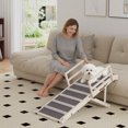 thumbnail image 2 of PawHut Dog Ramp, Folding Pet Ramp, 4 Adjustable Height from 15" to 19", 2 of 10