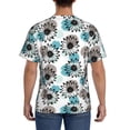 thumbnail image 2 of Rocae Watercolor Sunflower for Men's Moisture-Wicking Crew Tee - T-Shirt for Sports, Outdoor Activities, and Casual WearMedium, 2 of 9