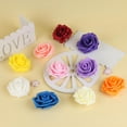 thumbnail image 3 of 100 Uds 7cm cabeza de flor de Rosa Artificial Diy Real Touch 3d cabezas de flores de espuma de Pe, 3 of 5